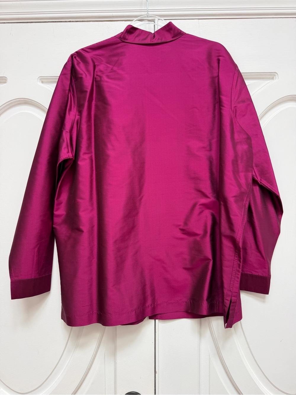Coldwater Creek Silk Blouse in Deep Magenta 2X - Picture 7 of 8